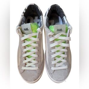 P448 Gray and White Sneakers